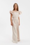 Back view of Beatrice Jumpsuit with satin bow