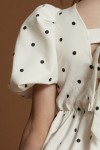 girls polka dot dress, cream party dress, girls occasion wear, wedding guest dress kids, communion after party dress, irish kids fashion