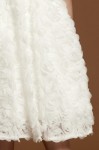 Naya dress, cream dress for girls, first holy communion dress, flower girl dress, 3D floral gown, girls wedding outfit, elegant kids wear