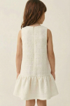 girls tweed dress, cream dress for girls, wedding guest dress kids, communion reception dress, sleeveless girls dress, zuri dress