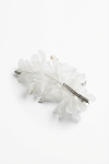 cream hair clip, communion hair accessories, girls floral headpiece, wedding hair clip, chiffon flower clip, first holy communion