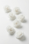 cream flower hair clips, organza hair accessories, communion hair clips, flower girl accessories, girls hair clips ireland, wedding hair accessories kids