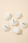 cream flower hair clips, organza hair accessories, communion hair clips, flower girl accessories, girls hair clips ireland, wedding hair accessories kids