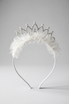 gold tulle crown headband, girls champagne hair accessory, princess headband Ireland, flower girl hair accessories, birthday crown for girls, kids party headwear