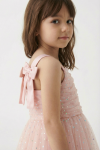 girls pink tulle dress, flower girl dress ireland, communion dress pink, kids occasion wear, elegant girls party dress, sleeveless girls dress, zoya fashion