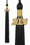 Close-up of 2026 tassel on elegant kids’ graduation cap