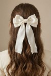 girls hair clip, organza bow hair clip, pearl hair accessory, elegant hair bow UK, First Communion hair accessory, wedding hair clip for girls, party hair accessories, girls formal hair clip