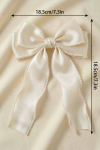 girls hair clip, organza bow hair clip, pearl hair accessory, elegant hair bow UK, First Communion hair accessory, wedding hair clip for girls, party hair accessories, girls formal hair clip