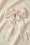 girls hair clip, organza bow hair clip, pearl hair accessory, elegant hair bow UK, First Communion hair accessory, wedding hair clip for girls, party hair accessories, girls formal hair clip