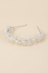 Communion headband for girls, floral headband, pearl hair accessory, First Holy Communion hairband, flower girl headband, christening headband, special occasion accessories for girls, elegant hairbands UK, wedding hair accessories for girls