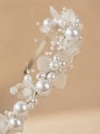 Communion headband for girls, floral headband, pearl hair accessory, First Holy Communion hairband, flower girl headband, christening headband, special occasion accessories for girls, elegant hairbands UK, wedding hair accessories for girls