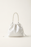 First Communion bag, girls white communion bag, pearl handle bag, silver chain bag, elegant communion accessory, UK communion bag, formal occasion bag for girls, wedding bag for girls
