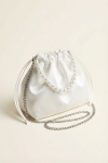First Communion bag, girls white communion bag, pearl handle bag, silver chain bag, elegant communion accessory, UK communion bag, formal occasion bag for girls, wedding bag for girls