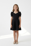 black girls party dress, Vesper dress ZOYA Fashion, elegant black dress Ireland, girls occasion wear