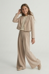 girls occasion set Emi beige, communion outfit girl, flower girl set beige, special occasion suit girl, zoyafashion Ireland