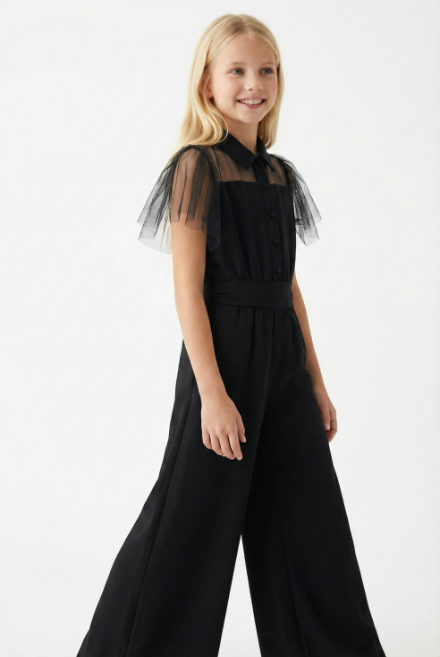 girls black jumpsuit Blair formal, Debs Ball outfit teen, elegant girl jumpsuit, formal wear teen black Ireland
