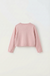girls Malena bolero pink knit detail, communion cardigan, fine kids occasion wear