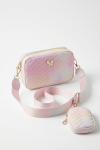 girls pink butterfly handbag detail, kids occasion accessory, small girl bag pink