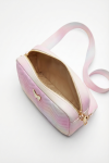 girls pink handbag full view, kids bag with handle, occasion handbag girl