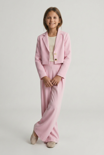 Girls' Special Occasion Set Emi in Pink – Elegant Outfit for the Young Lady