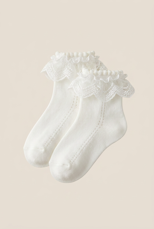 white kids socks occasion, communion socks girl, kids white socks wedding, occasion socks zoyafashion Ireland