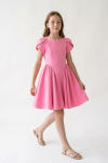 Rumi pink tulip-sleeve detail on girls' party dress – ZOYA Fashion Ireland